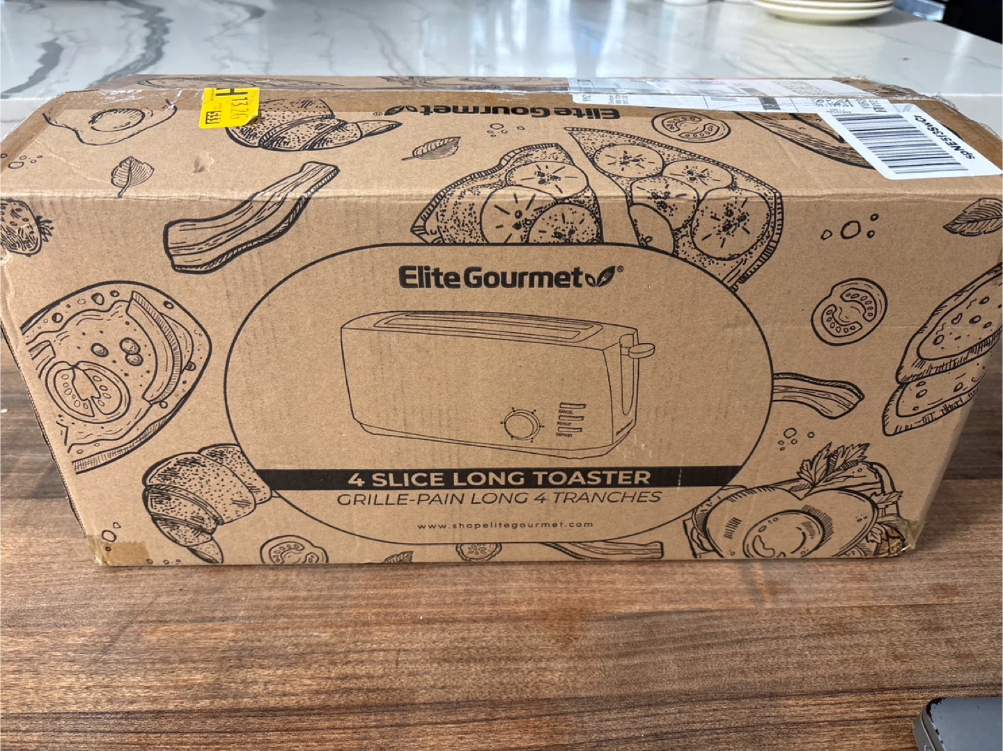 New Elite Gourmet 4 Slice Long Toaster - Black - photo 3