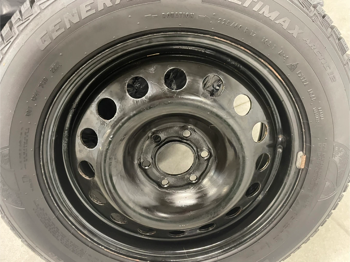 2 Bf Goodrich 17" Winter Tire on Steel Rim - photo 3