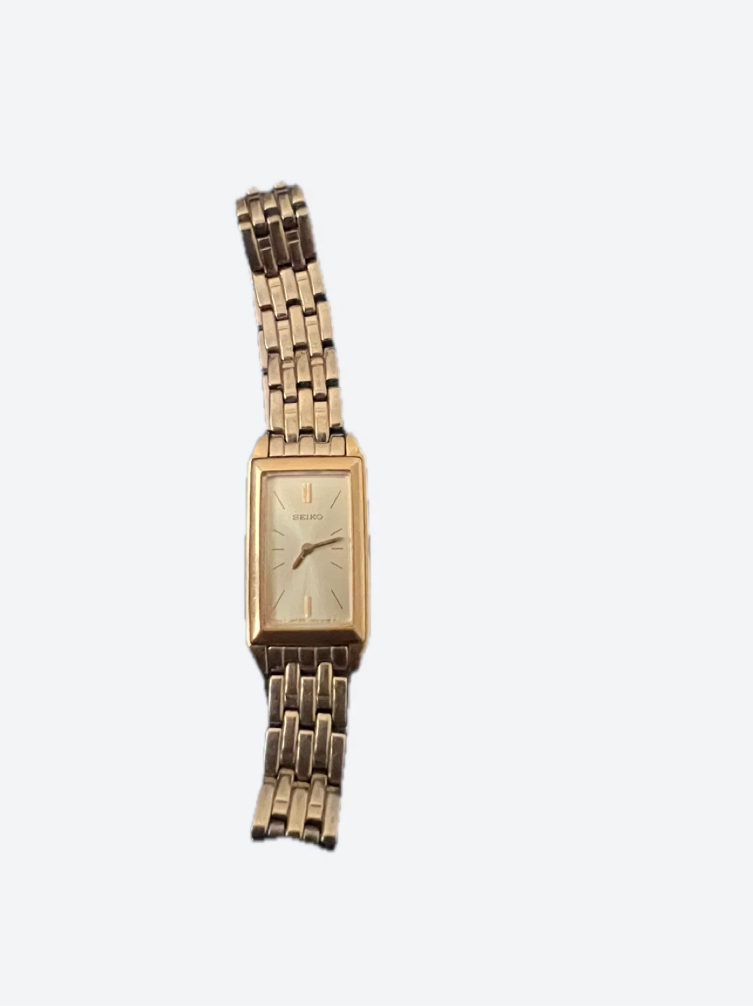 Seiko Women's Gold Tone Rectangle Watch