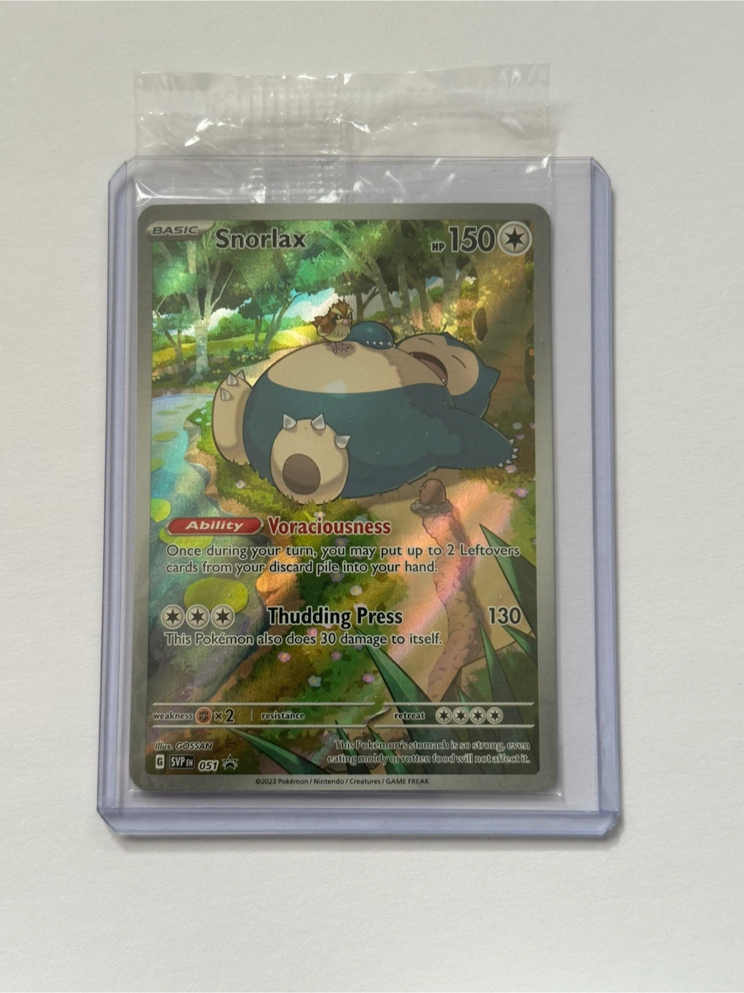 Pokemon 151 ETB Sealed Promo Card Snorlax