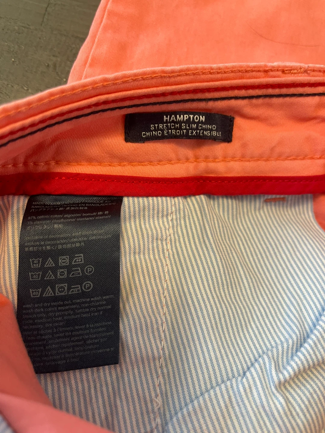 Tommy Hilfiger Hampton Stretch Slim Chino Pants - Size 8 - photo 4
