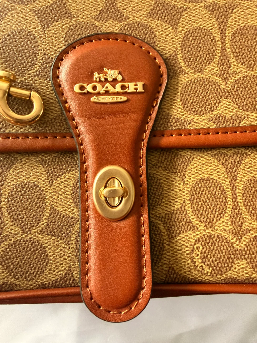 Coach Signature Canvas Leather Trim Shoulder Bag - photo 3