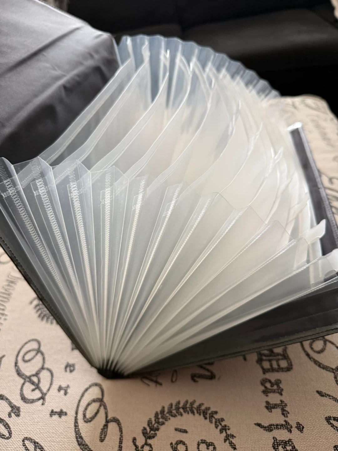 Black Expanding File Organizer Folder - photo 3