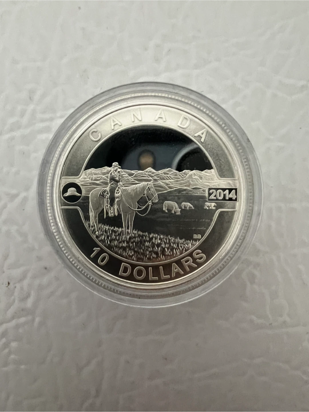 .9999 Canadian Cowboy 1/2 ounce Silver coin