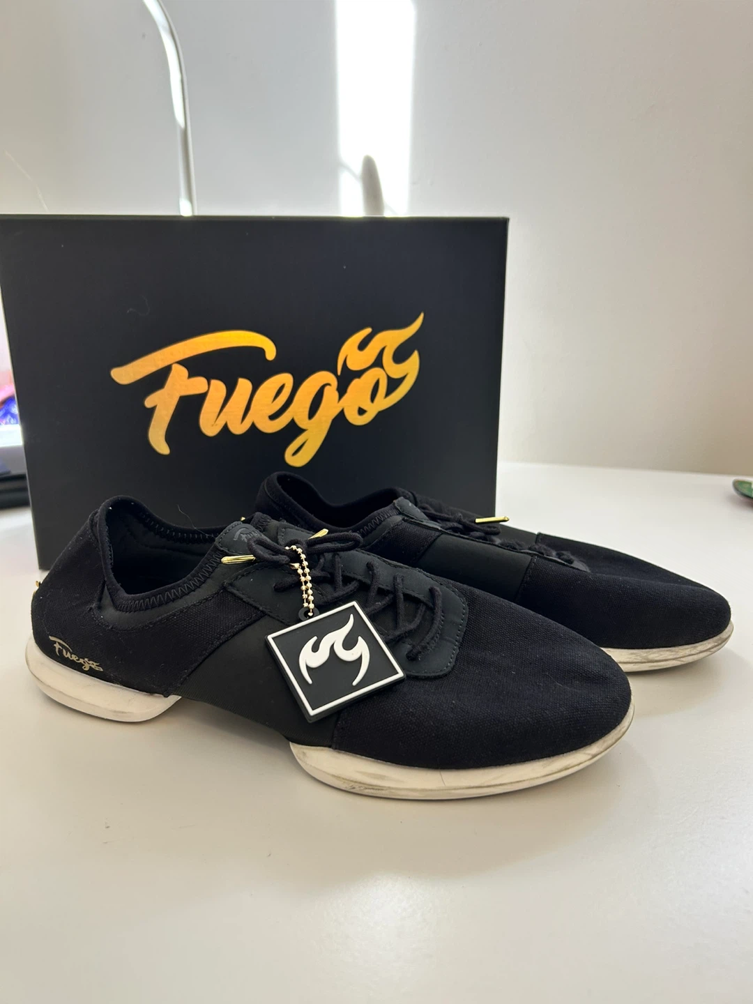 Fuego Split sole Dance Shoes Black