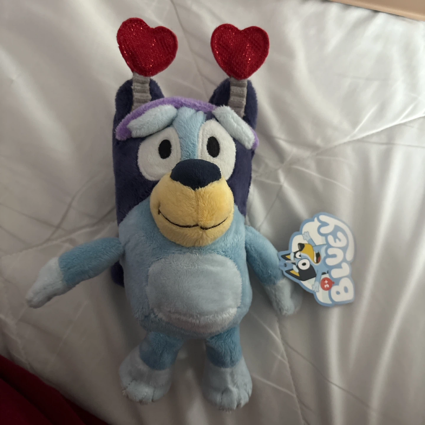 Bluey Plush Toy with Heart Antlers