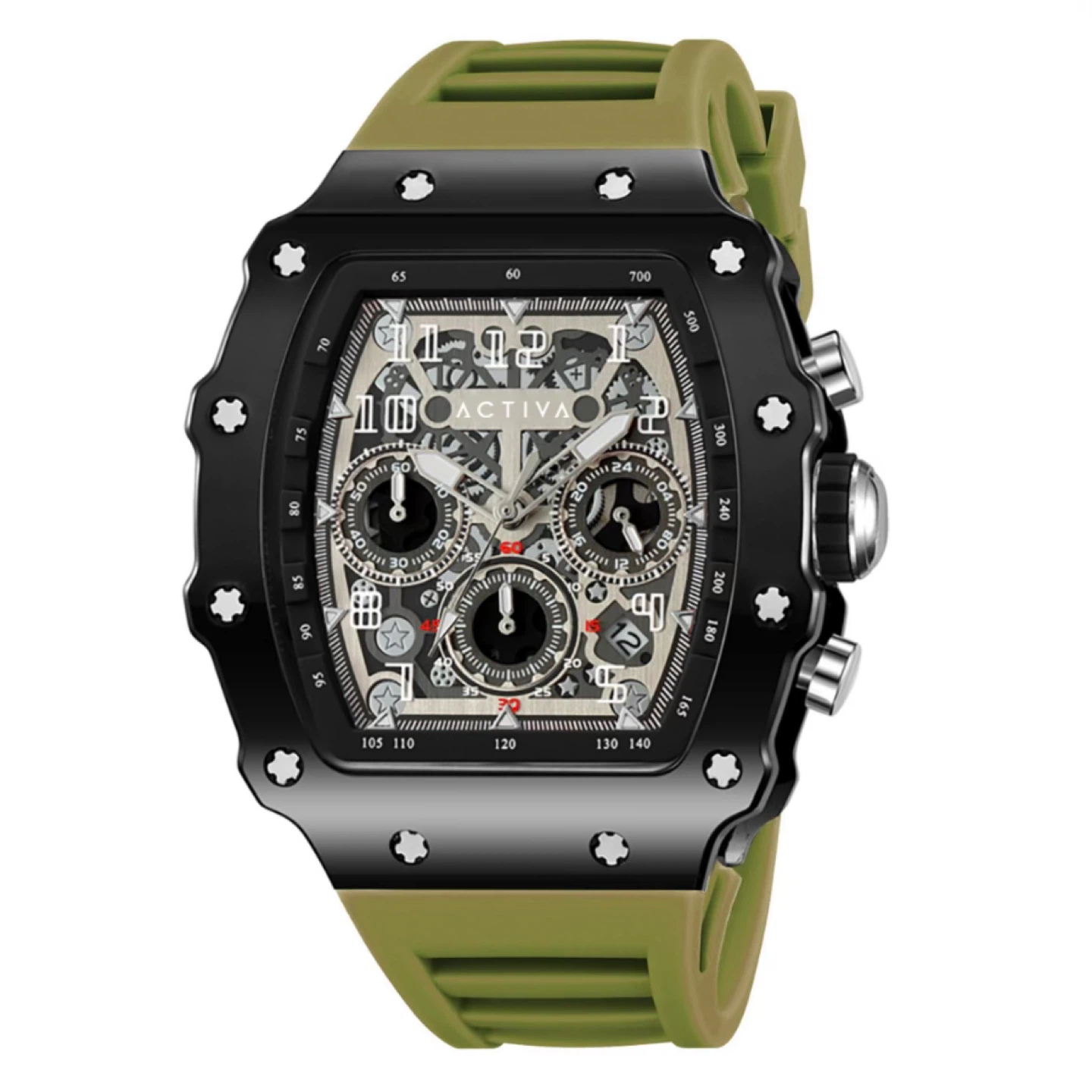 Activa X Invicta Men's Watch - 44.3mm, Army Green & Black