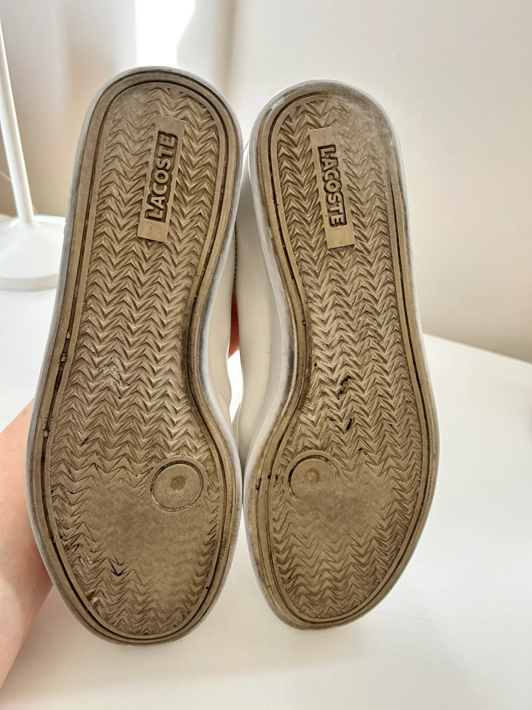 White Lacoste Leather Sneakers - photo 4