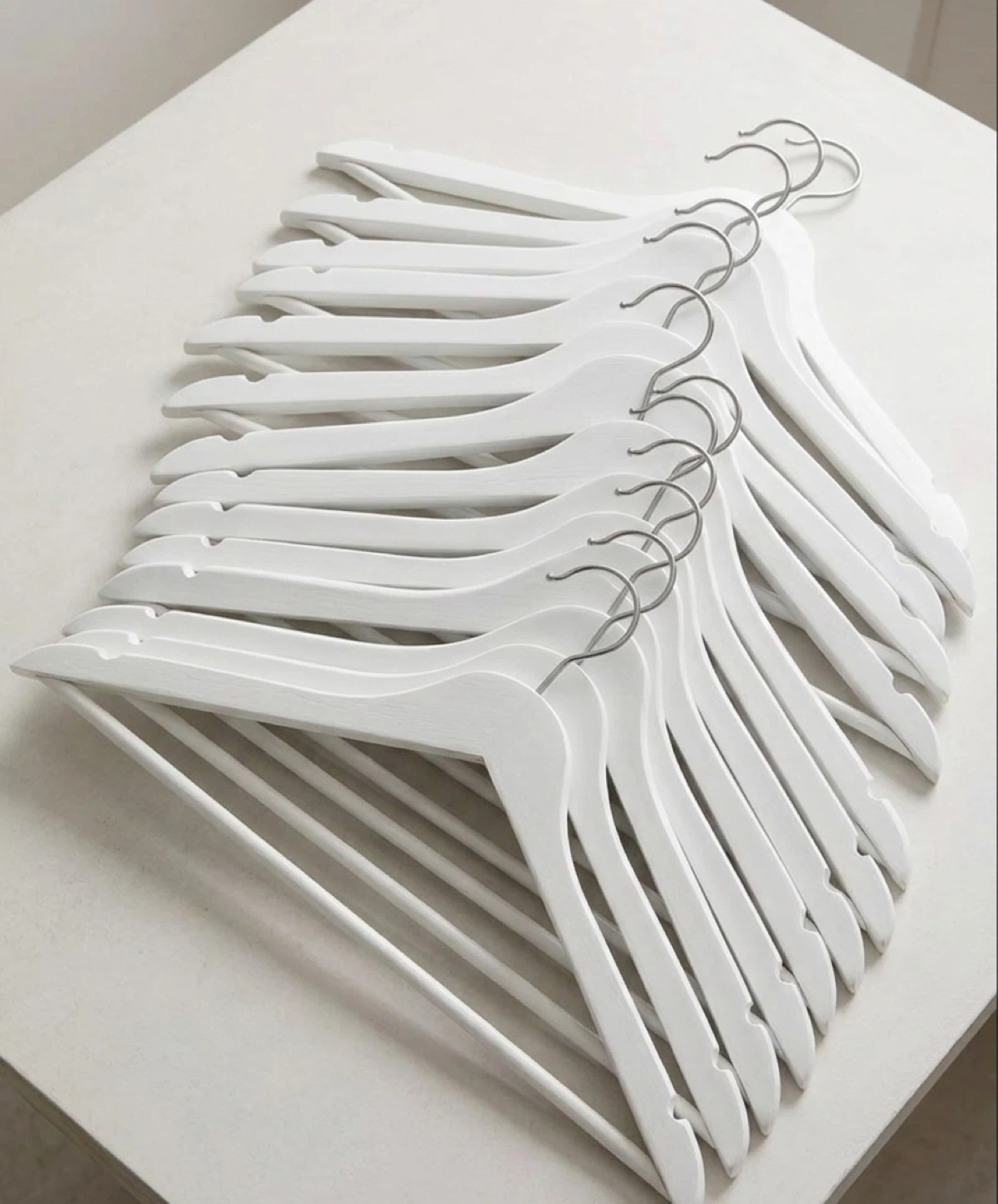 Set of 14 Wooden Clothes Hangers