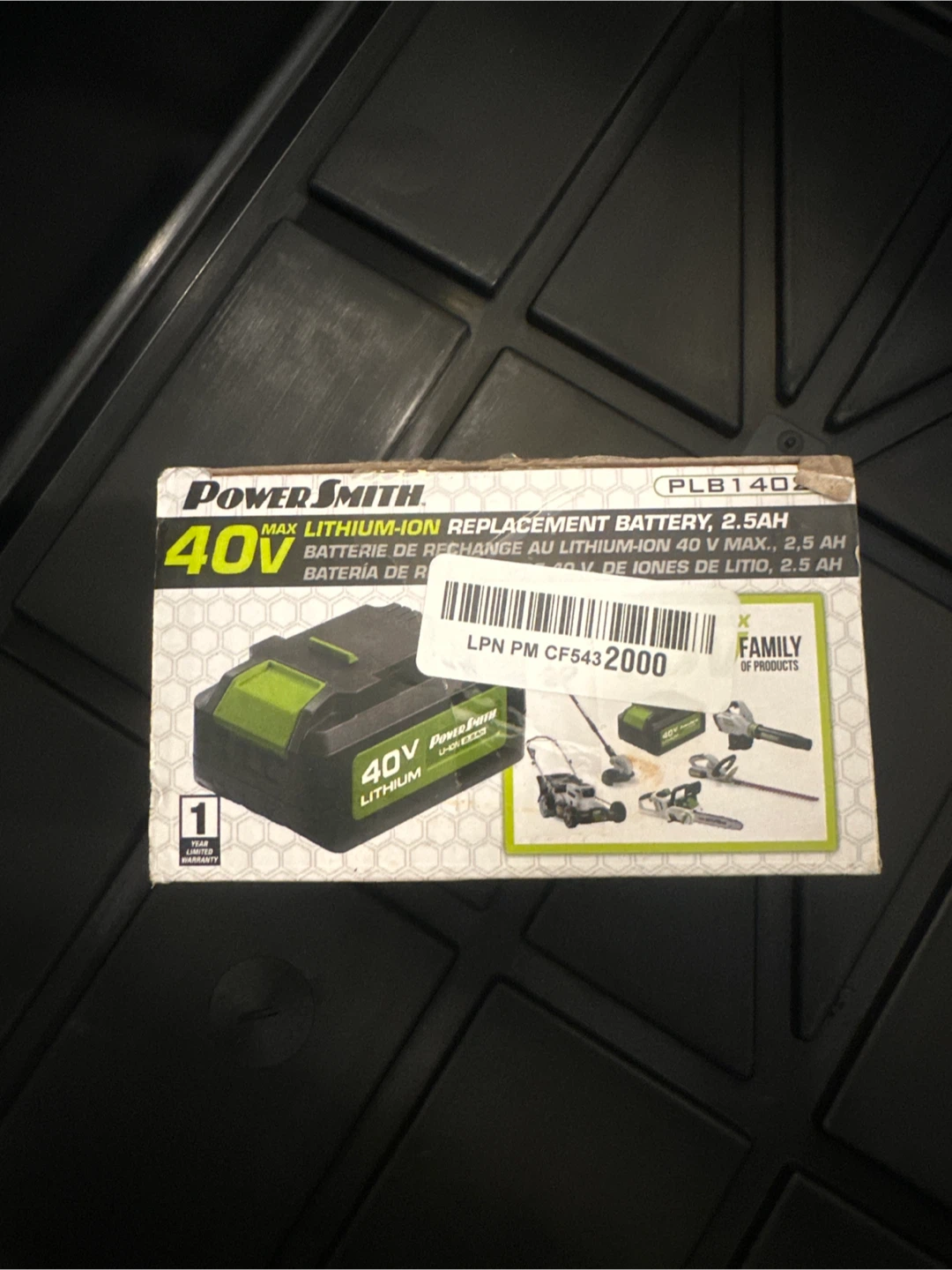 Power Smith 40V 2.5AH Max Lithium-Ion Replacement Battery - photo 2