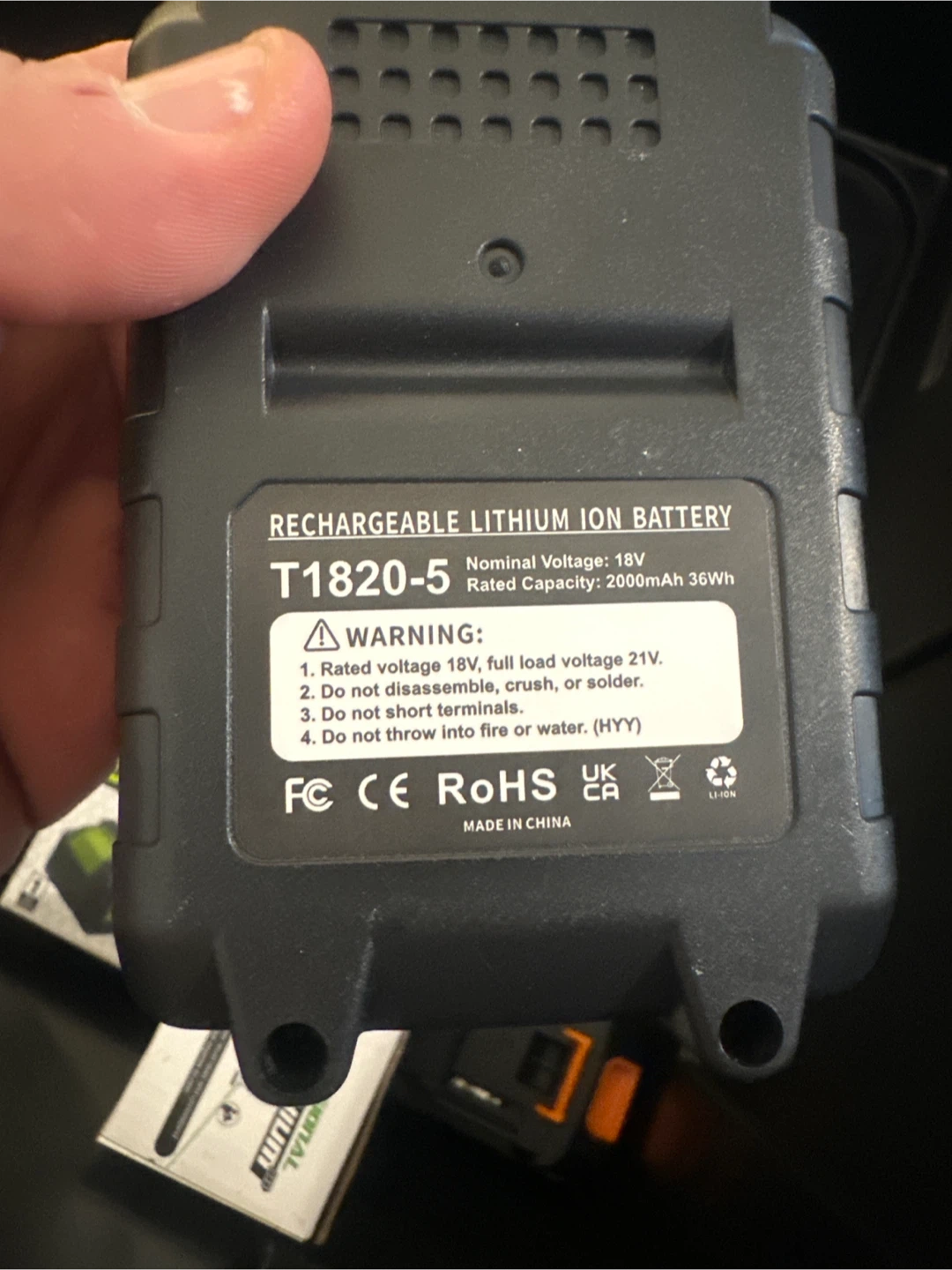 Power Smith 40V 2.5AH Max Lithium-Ion Replacement Battery - photo 3