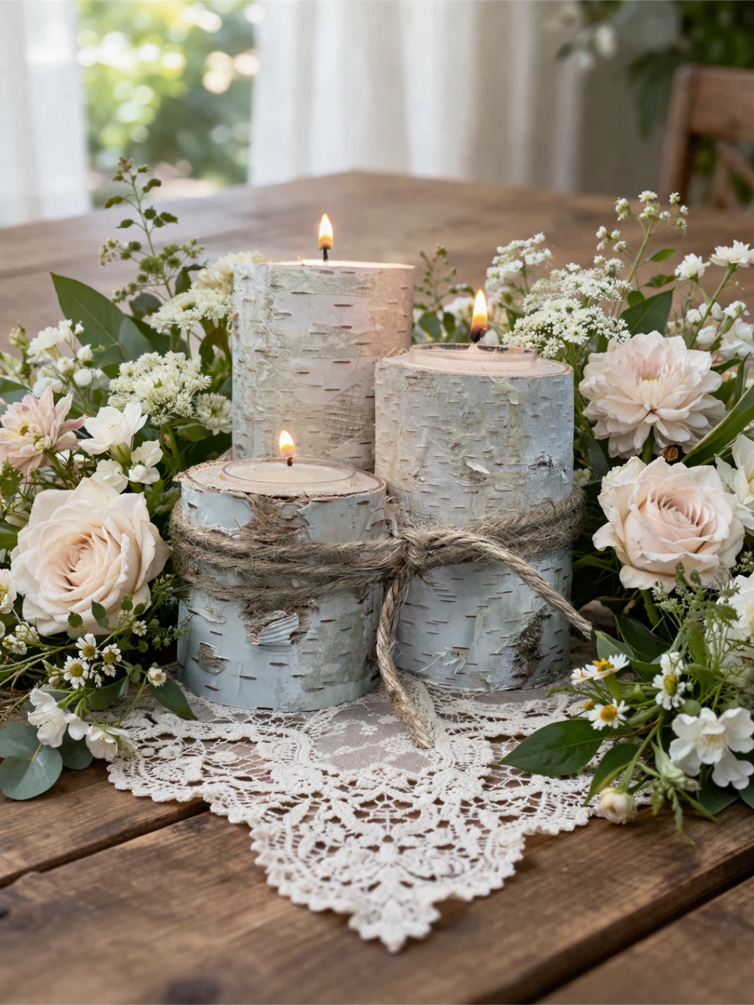 Birch Candle Holder Trio - photo 2