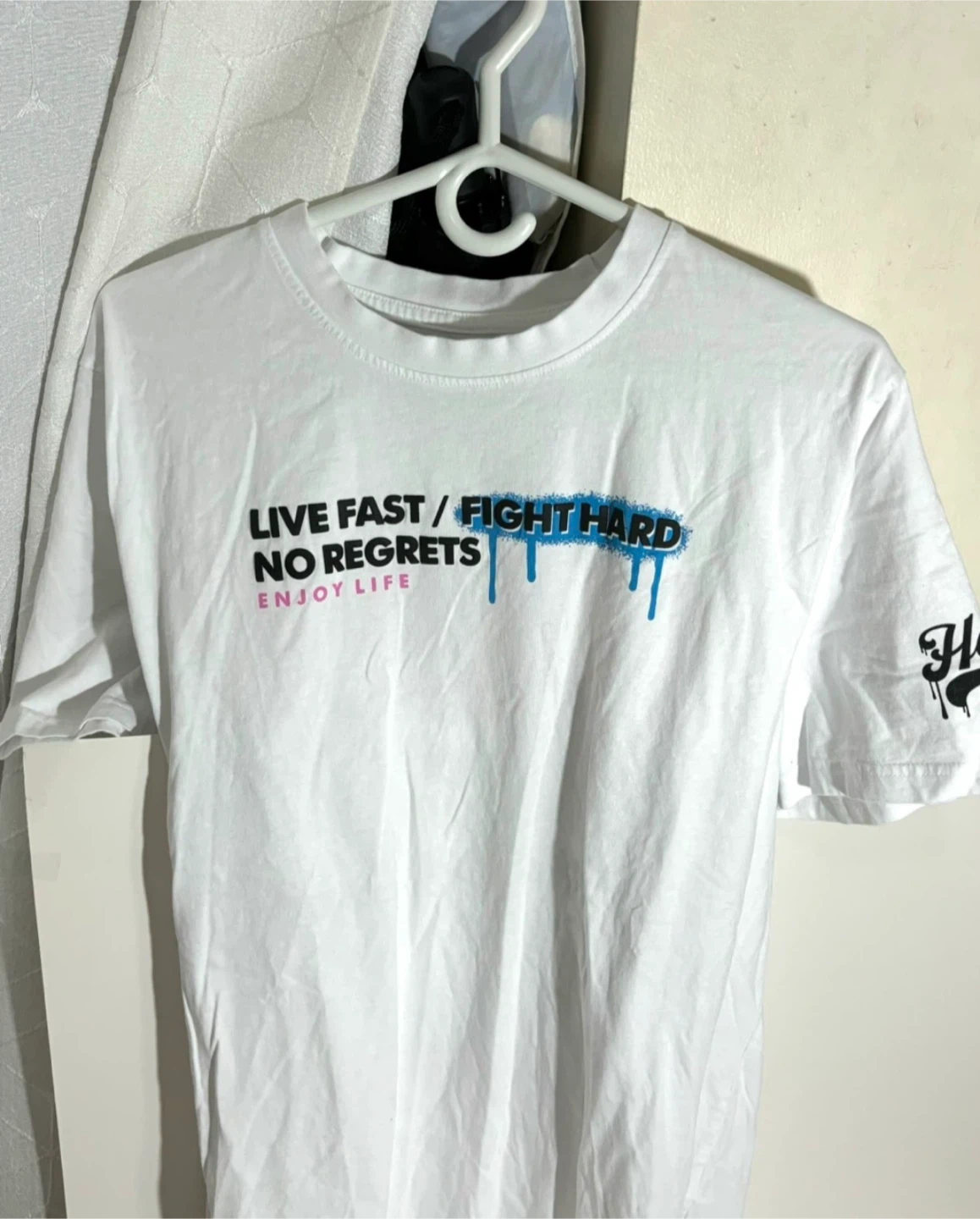 White Graphic T-Shirt - Live Fast - photo 2