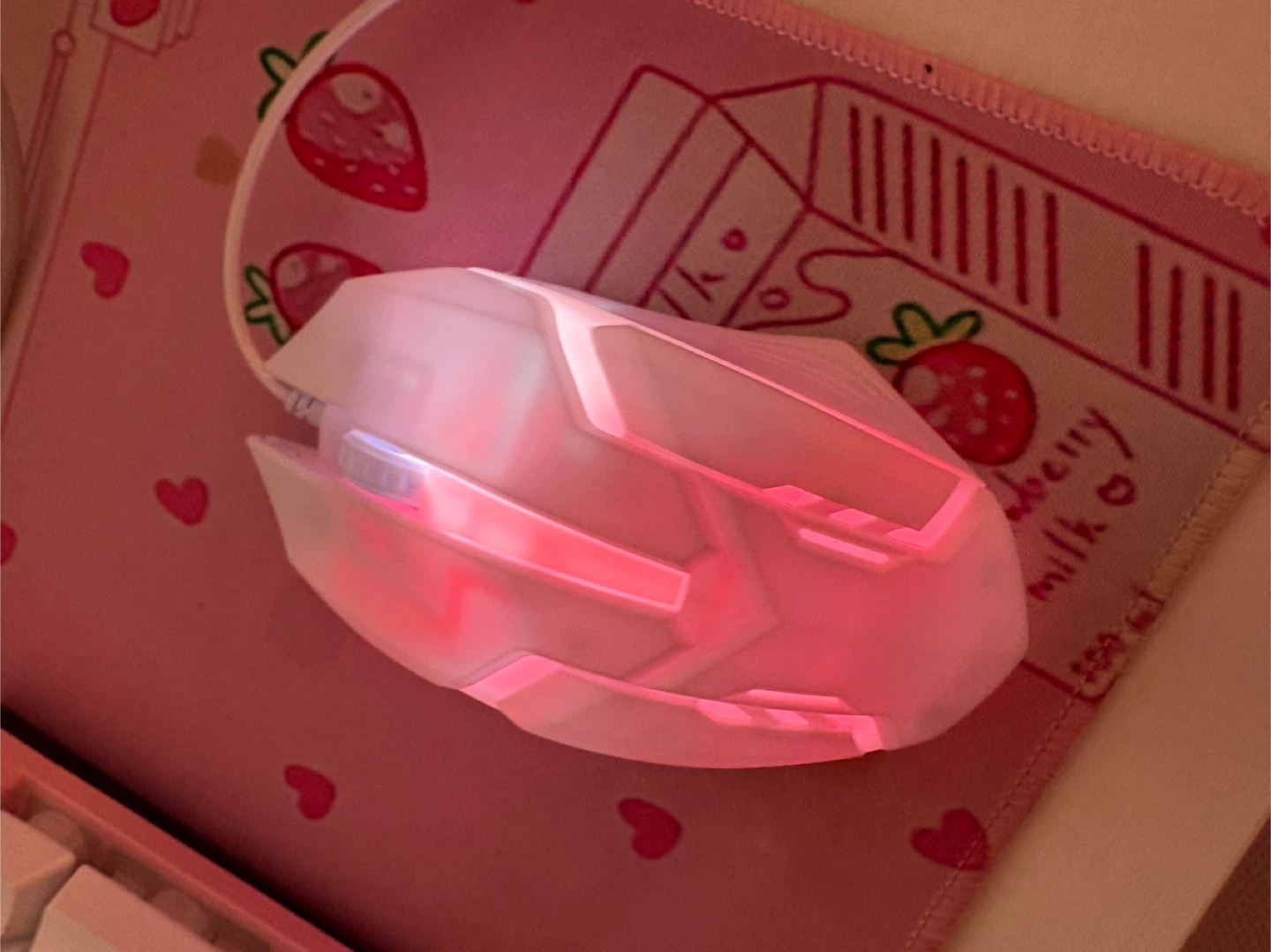 Pink Gaming Keyboard and Mouse Set - photo 5