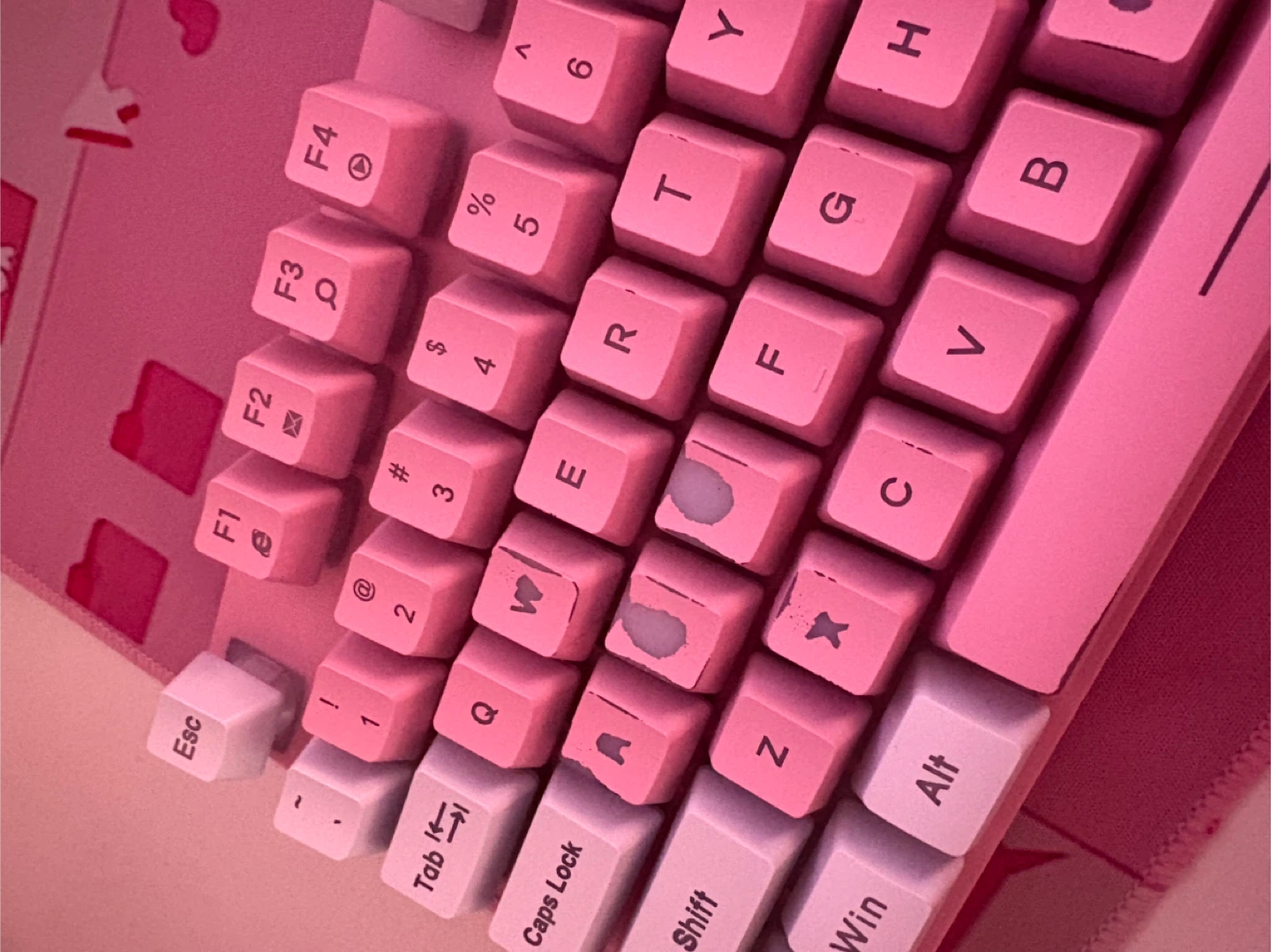 Pink Gaming Keyboard and Mouse Set - photo 2