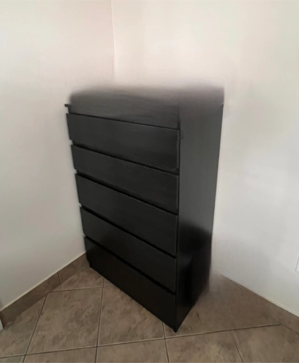 Black 5-Drawer Dresser - photo 2