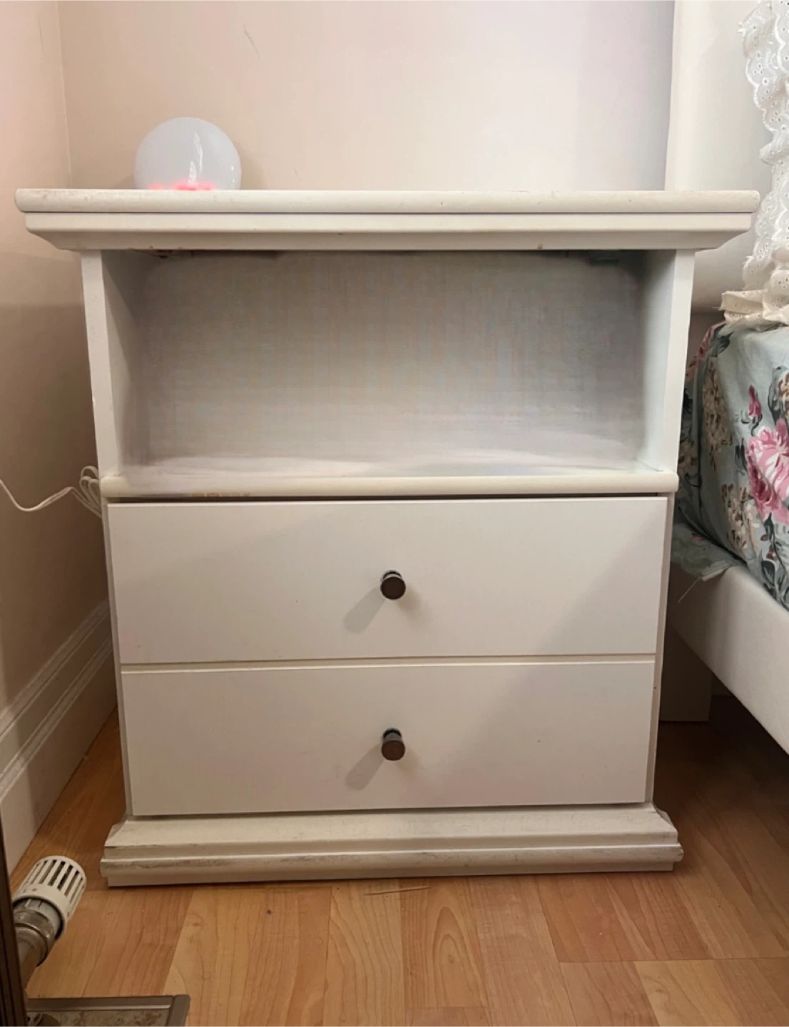 White Drawer Nightstand