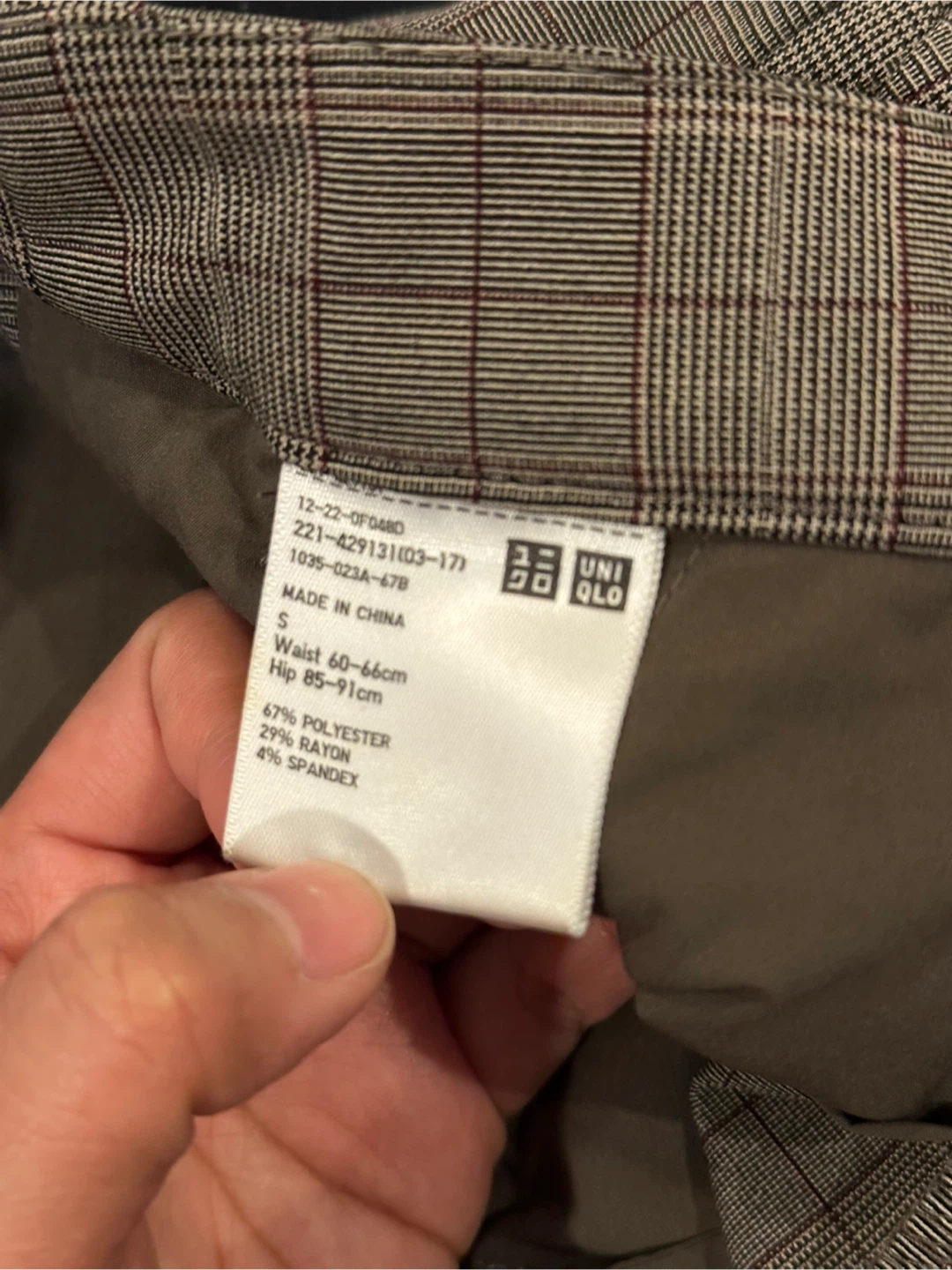 UNIQLO Plaid Dress Pants Small - photo 3