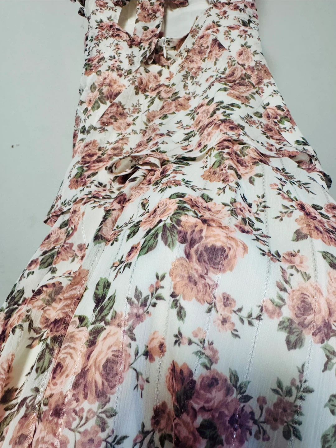Very Pretty Floral Tiered Dress - Dusty Rose from Altar’d State - photo 3