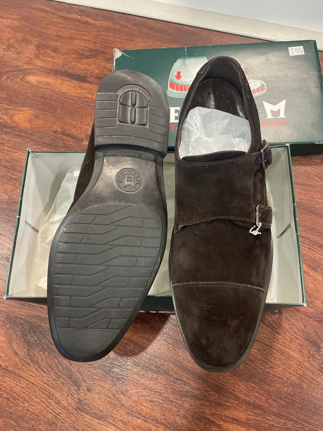 Mephisto Men's Dark Brown Suede Monk Strap - photo 4