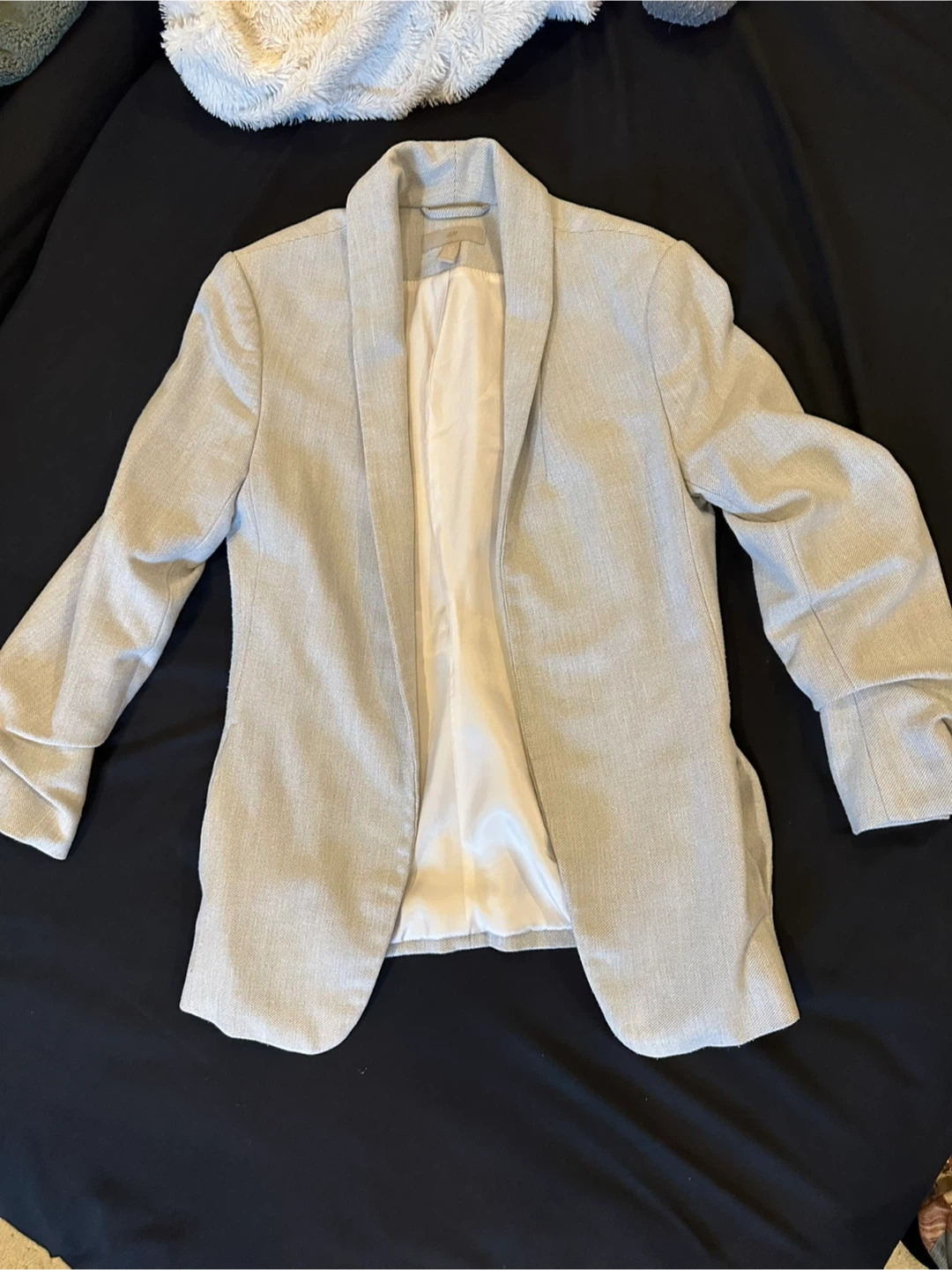 H&M Light Grey Blazer - Size 32/UK 4