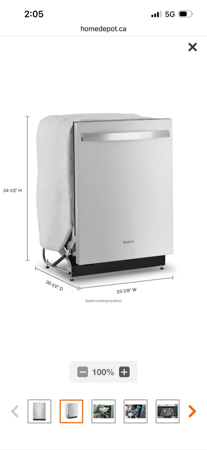 New Whirlpool Dishwasher - Stainless Steel - photo 2