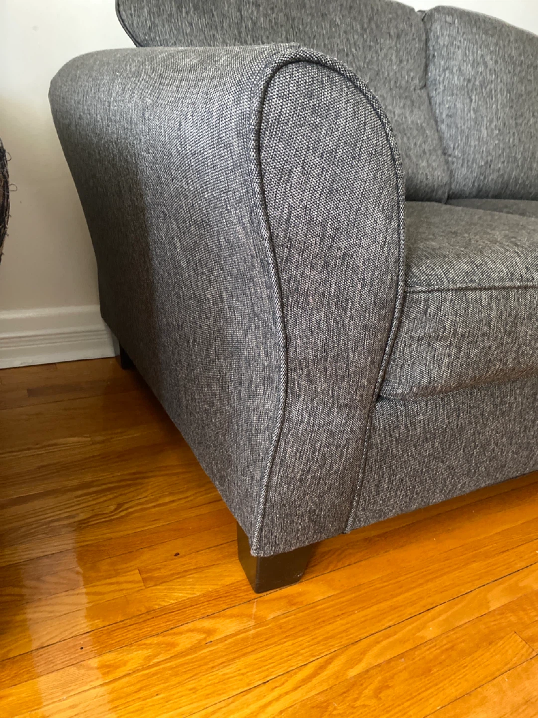 Dark Grey 3-Seater Sofa - photo 2