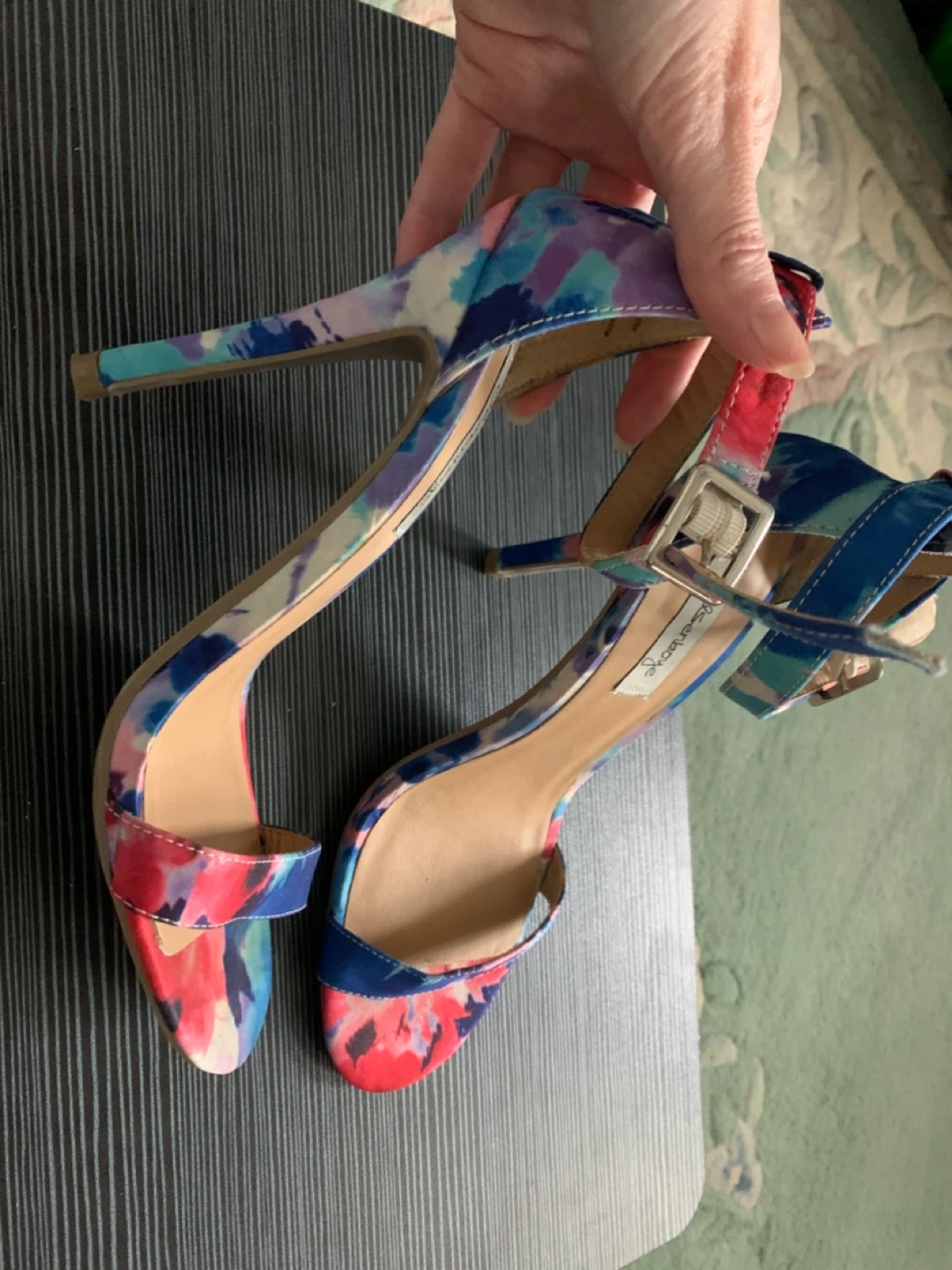 New Tie Dye Heeled Sandals - size 6 - photo 2