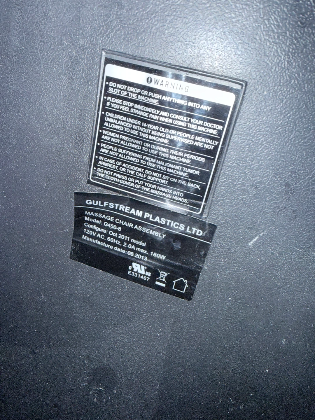 Pedicure Massage Chair Assembly G450-2011 - photo 5