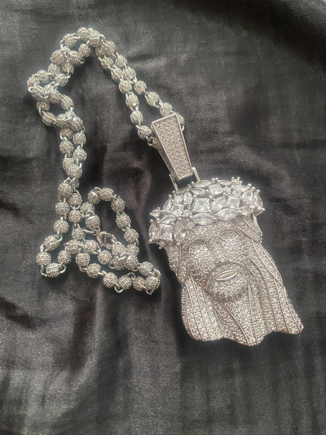 Jesus Piece Pendant Necklace with Chain
