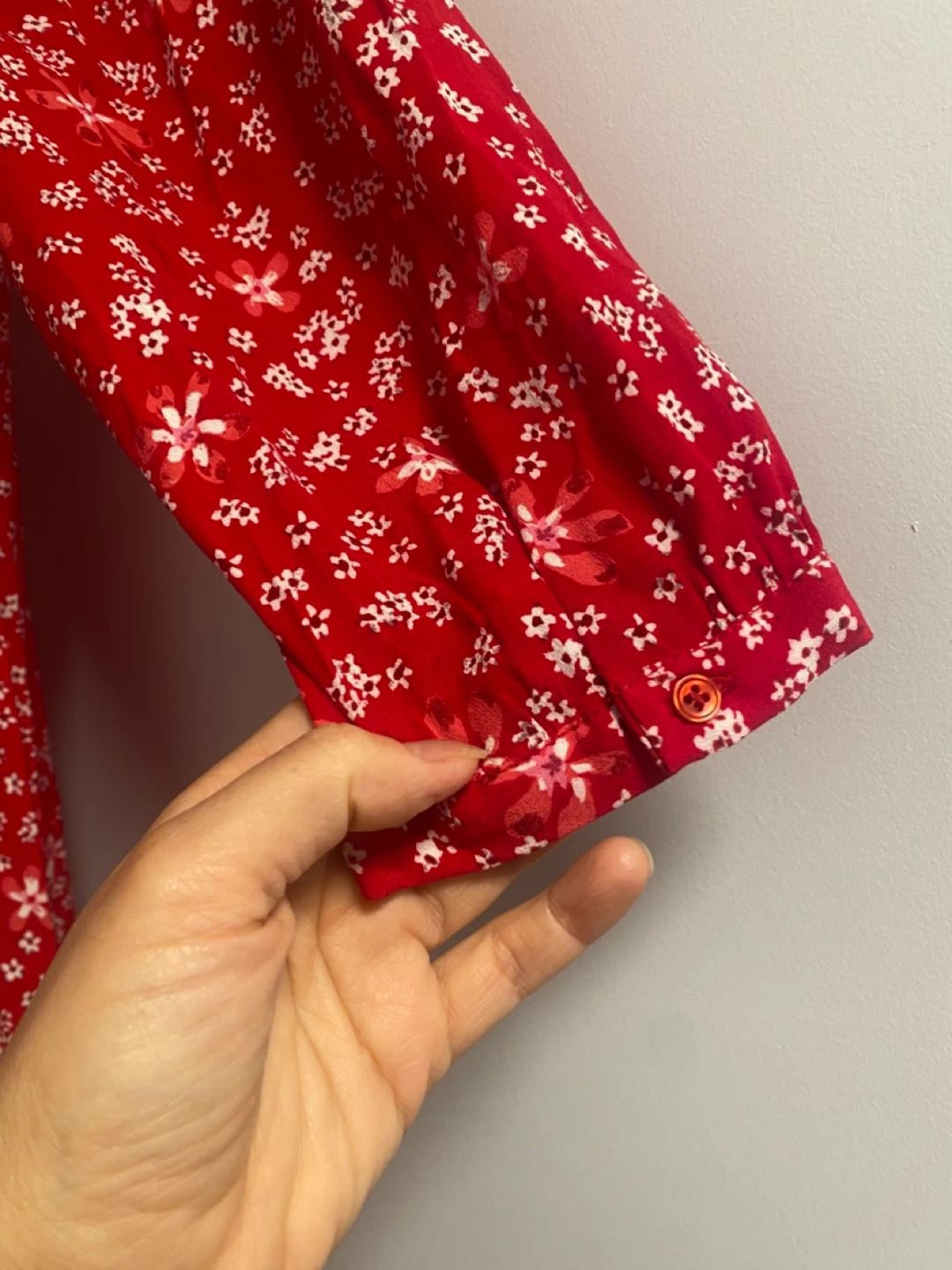 Zara Red Floral Print Mini Dress - Size M - photo 5