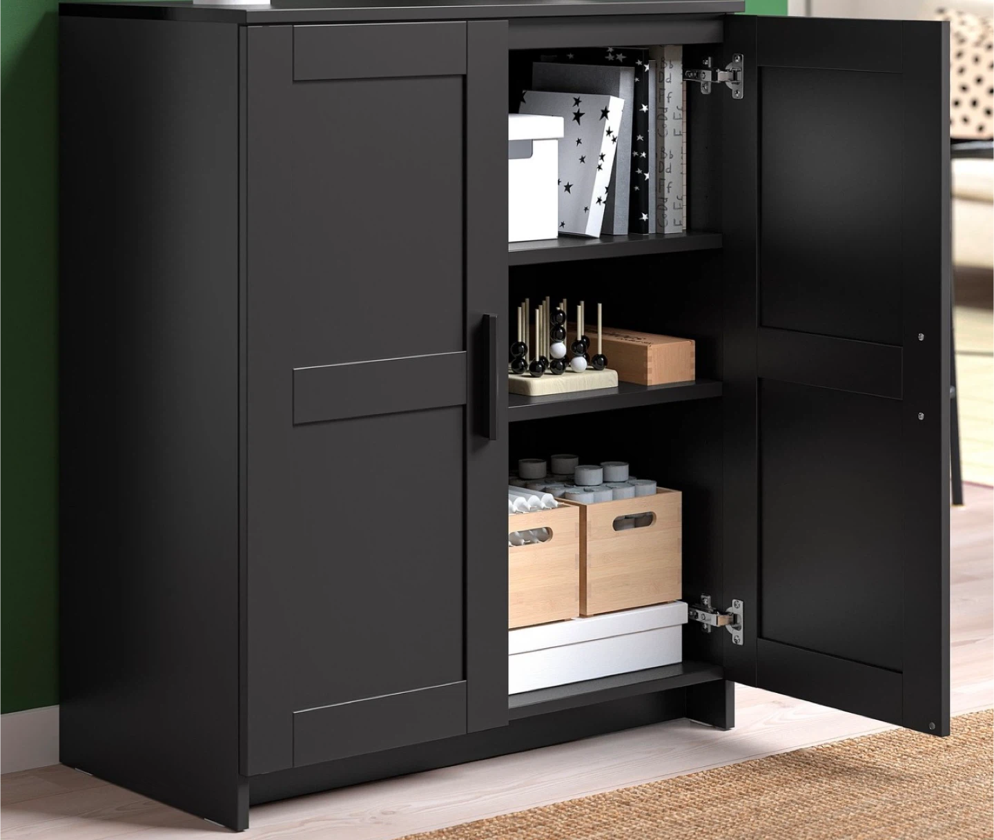 Dark Brown Two-Door Cabinet - photo 3
