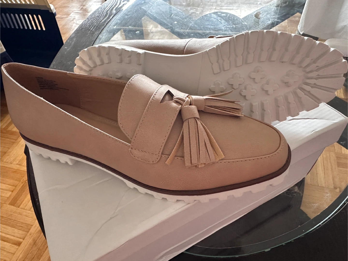 JUST FAB Beige Tassel Loafers - photo 2