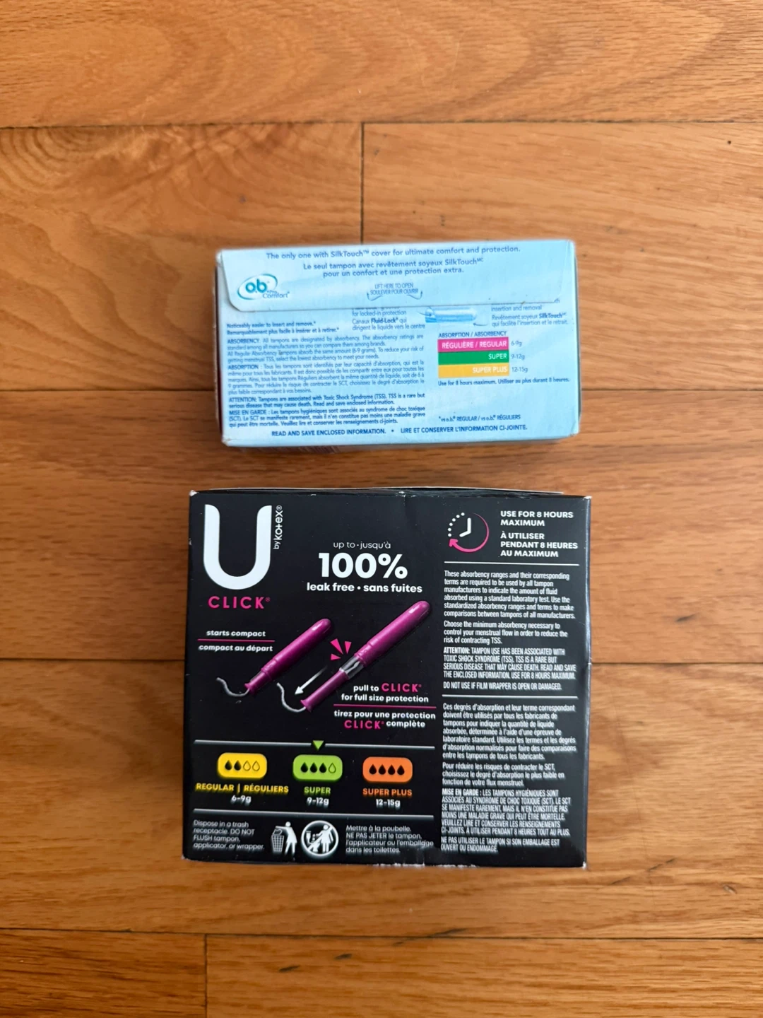 OB Pro Comfort Tampons & U by Kotex Click Tampons - 34 Total - photo 2