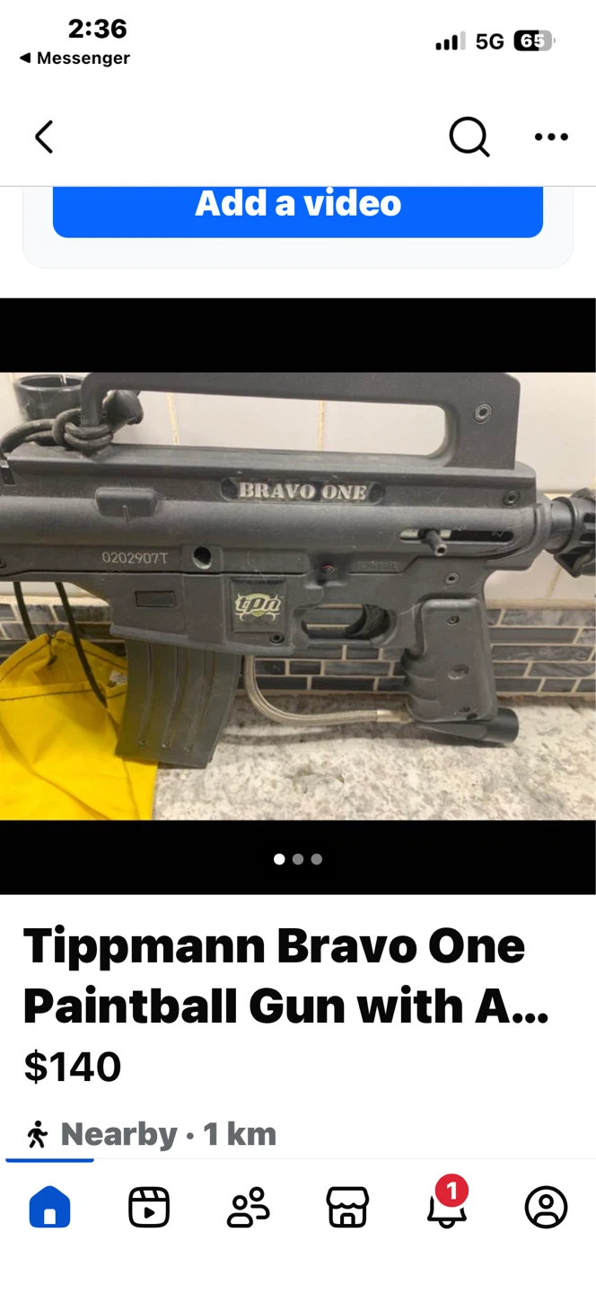 Tippmann Bravo One Paintball Gun
