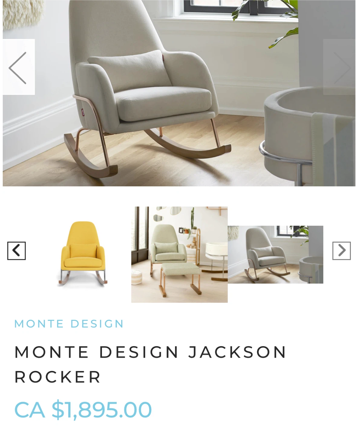 Monte Design Jackson Rocker