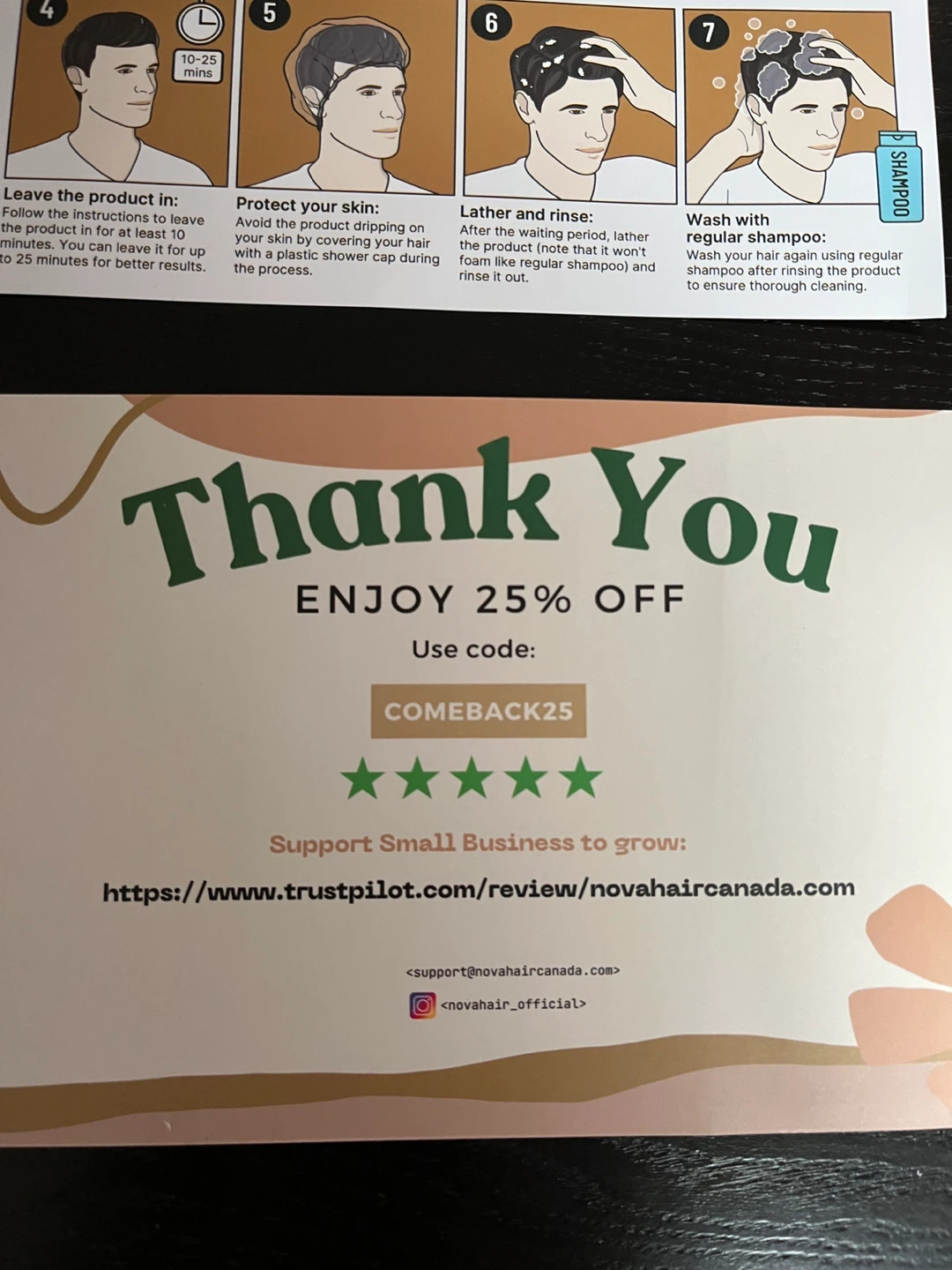 3 for $100. Nova Hair Dark Brown Hair Dye Shampoo - photo 3