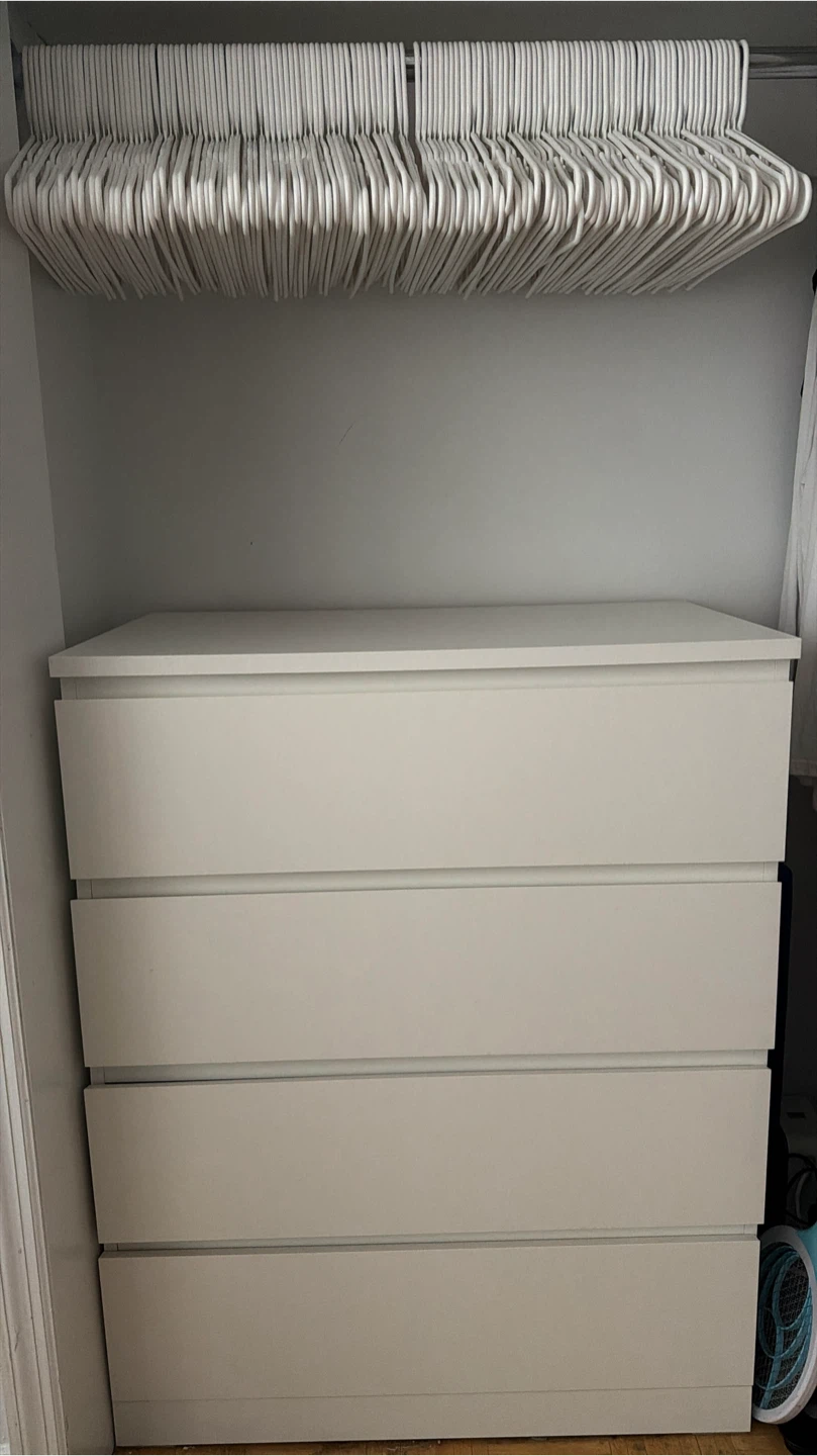 IKEA MALM 4-Drawer Dresser, White