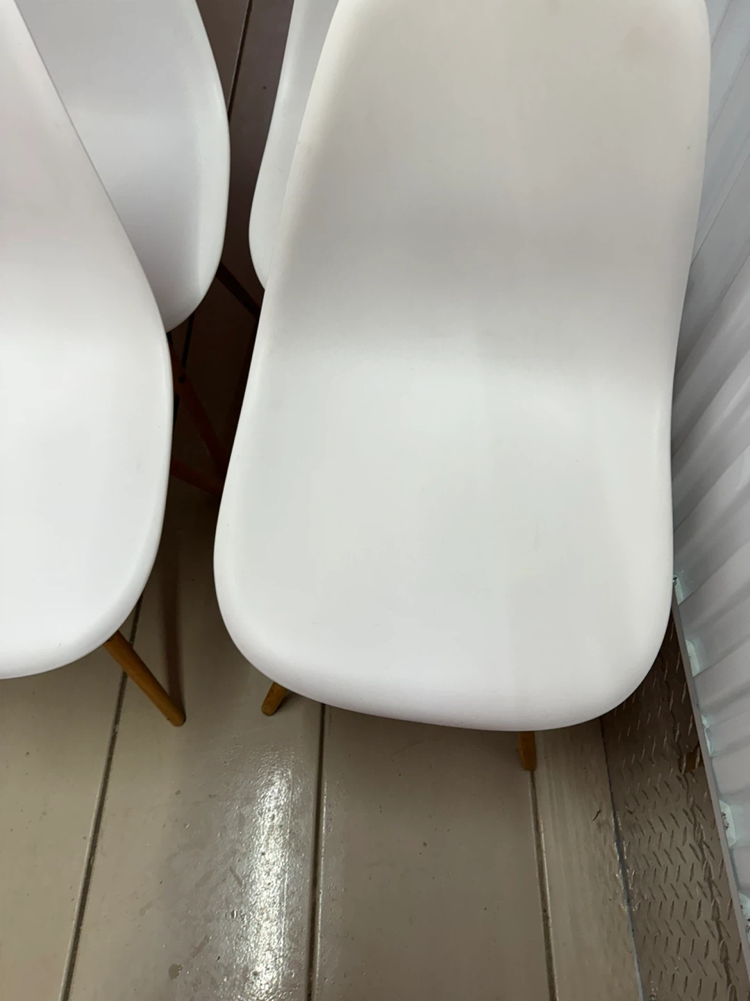 White Eames Style Dining Chairs (Set of 4) - photo 2
