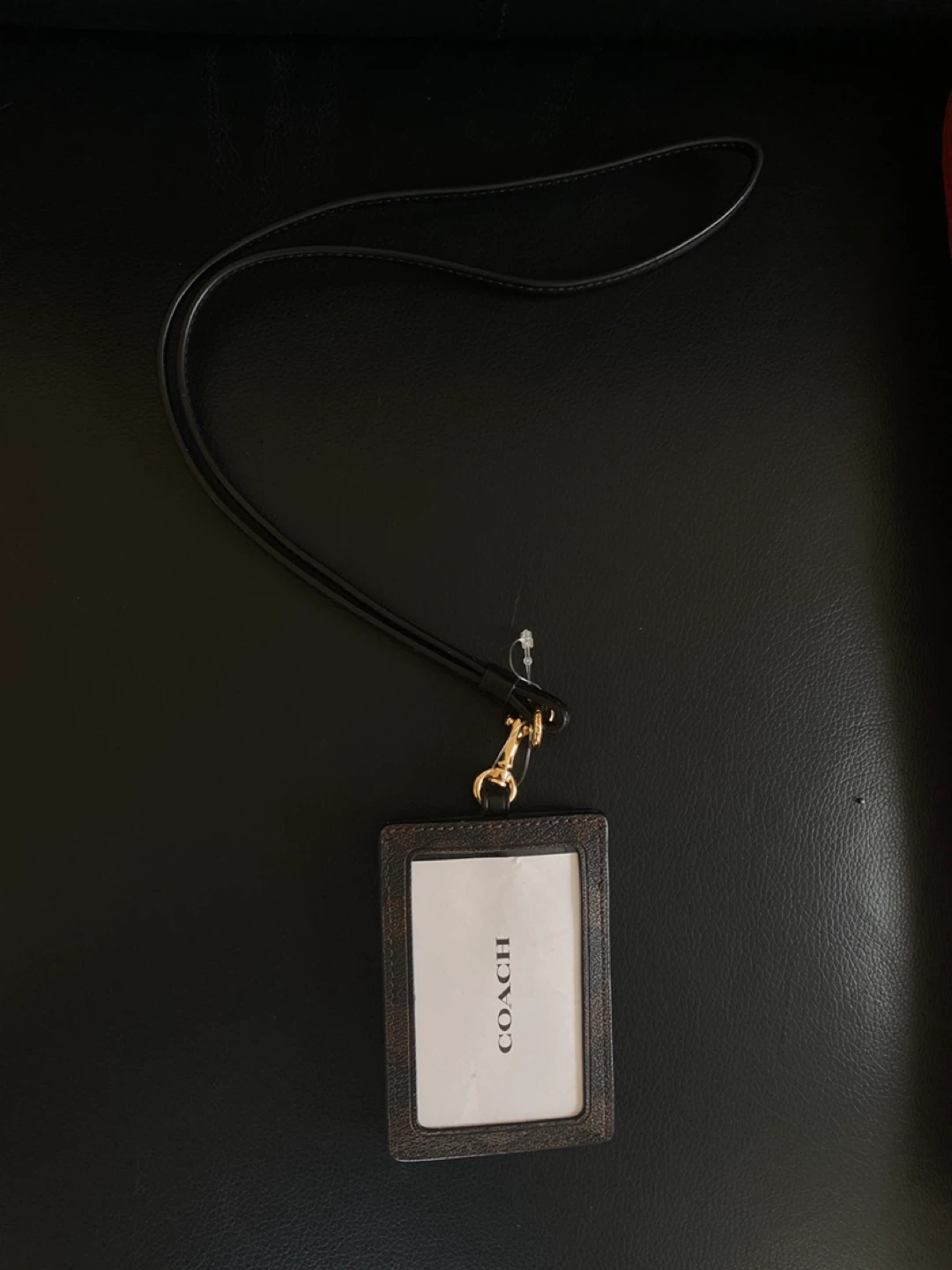 Coach Signature Canvas ID Card Holder Lanyard - photo 3