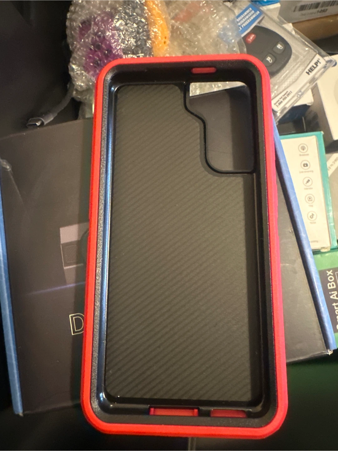 Red Phone Case for Samsung S21 Ultra - photo 2