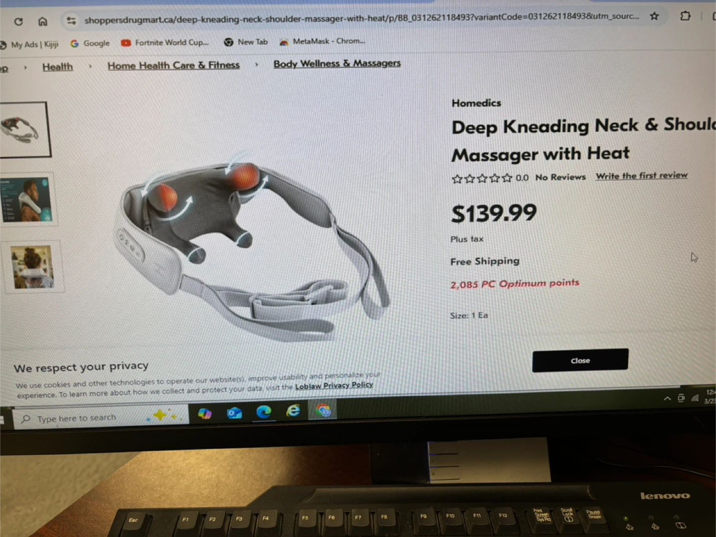 HoMedics Deep Kneading Neck & Shoulder Massager with Heat - photo 5
