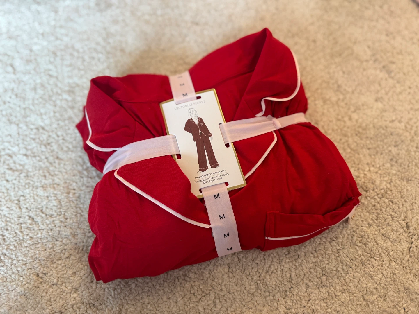 Victoria's Secret Red Pajama Set Size M