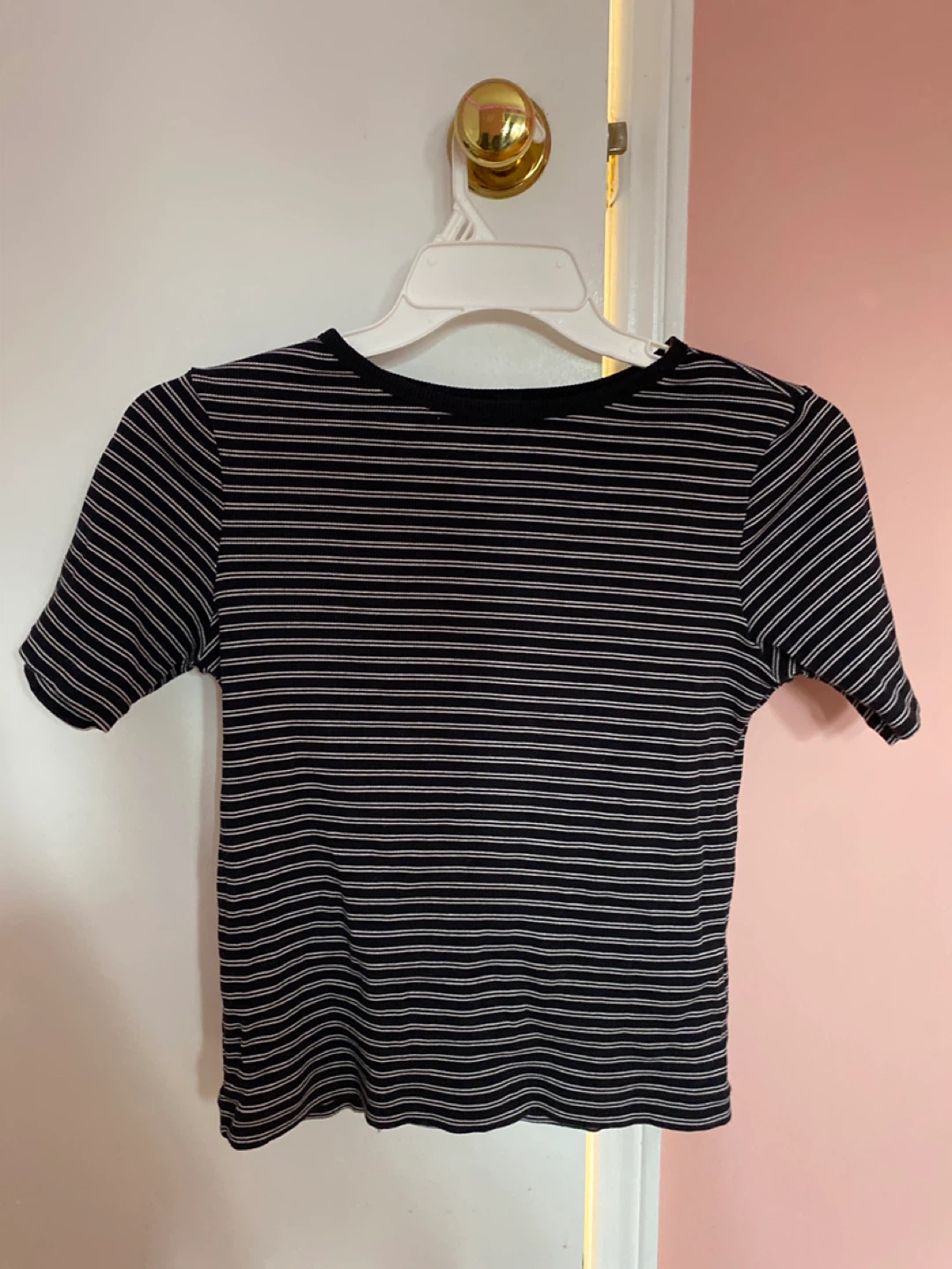 Striped Cropped T-Shirt