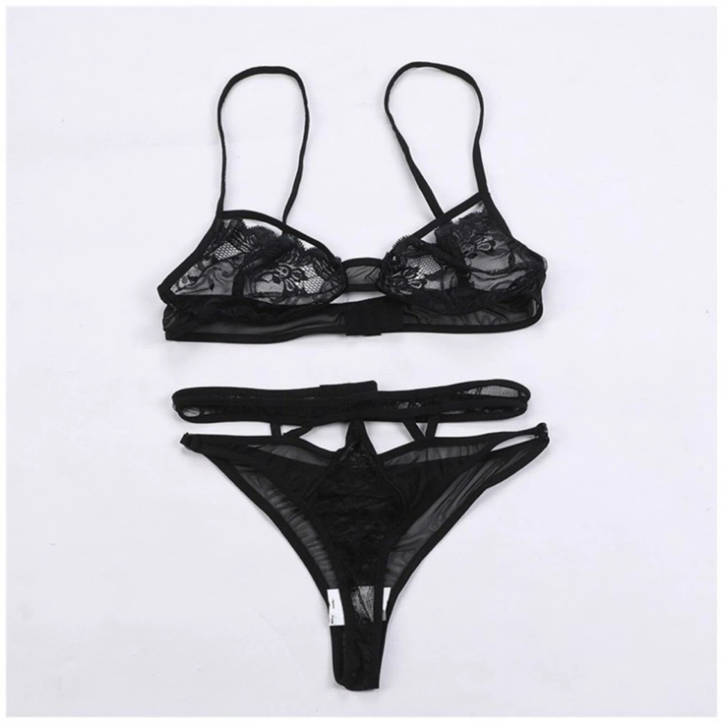 Black Lace Lingerie Set.  Size M and L - photo 2