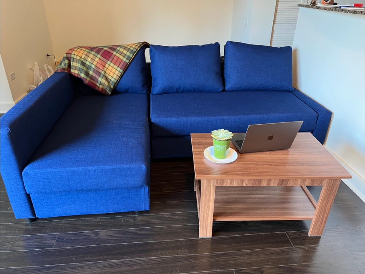 Blue Sleeper Sectional Sofa