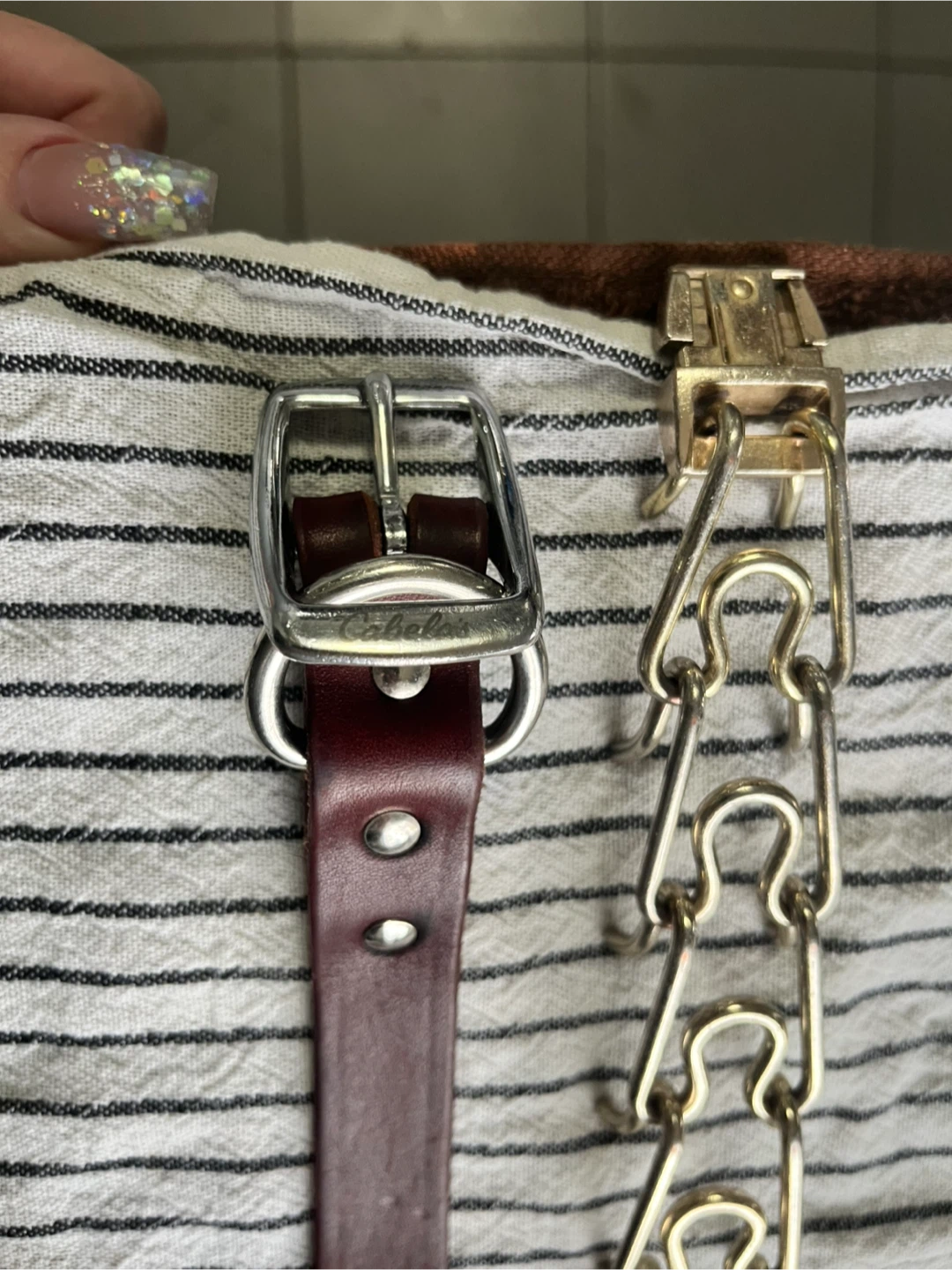 Cabelas Leather Dog Collar with Chain Prong - photo 2