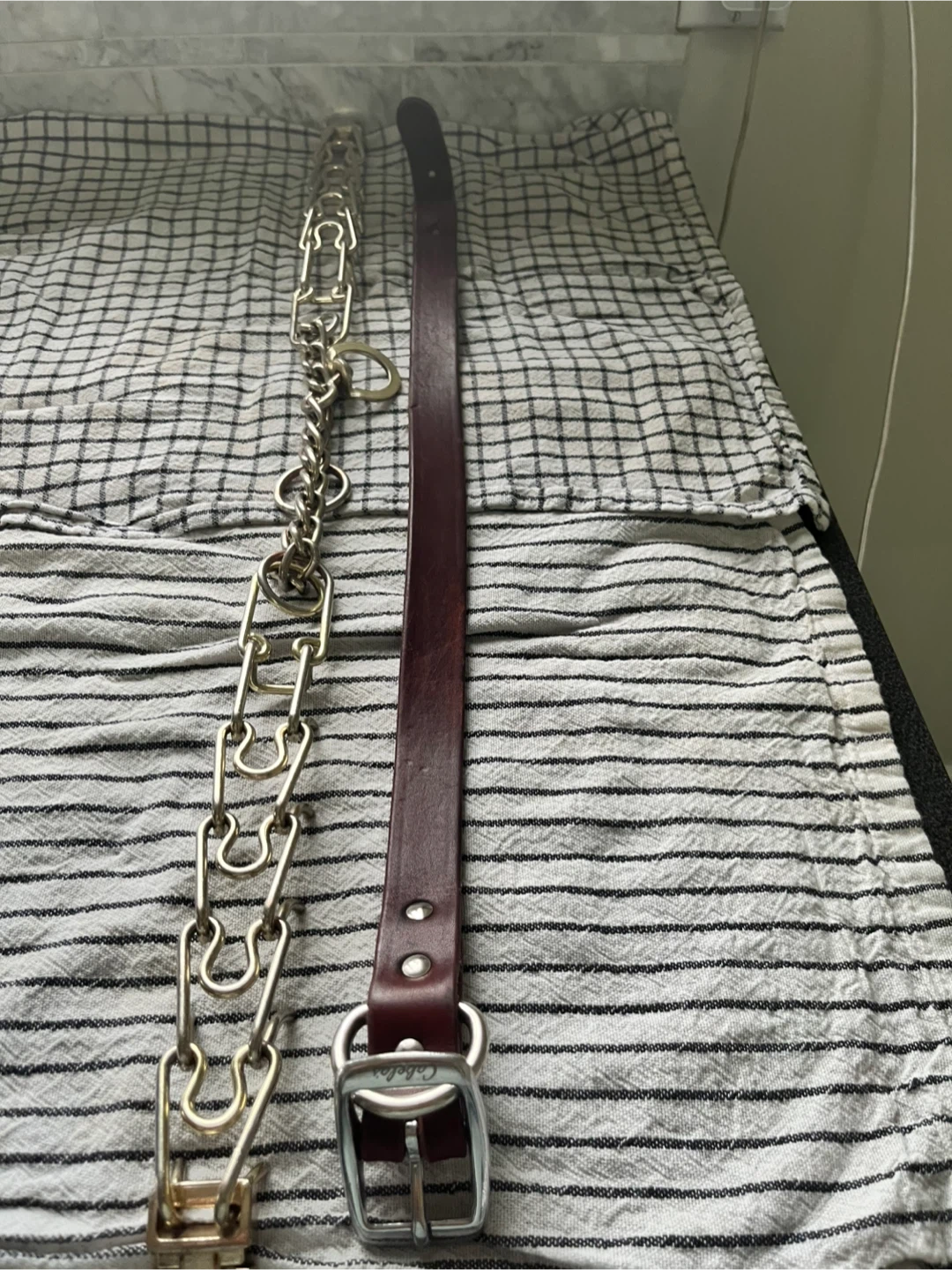 Cabelas Leather Dog Collar with Chain Prong - photo 3