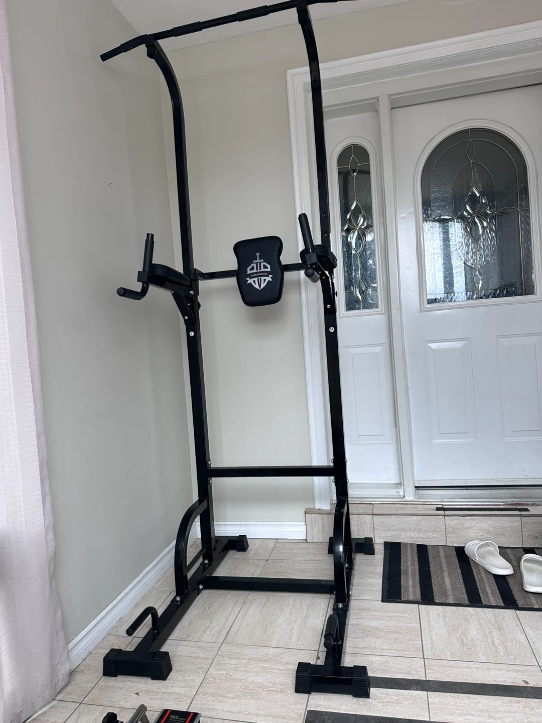 Black Pull Up Dip Station Tower - photo 2