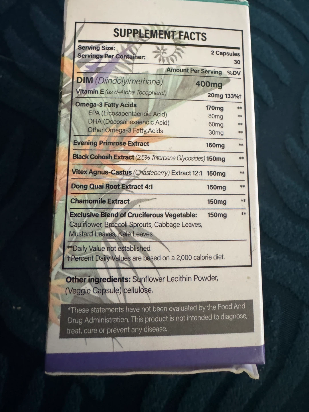 Tiuioe Liposomal DIM Dietary Supplement - 60 Capsules - photo 2